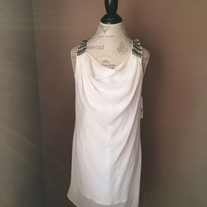 Robbi &Nikki by Robert Rodriguez ivory dress s M